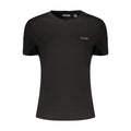 Guess Jeans Schwarzes Baumwoll-T-Shirt für Damen