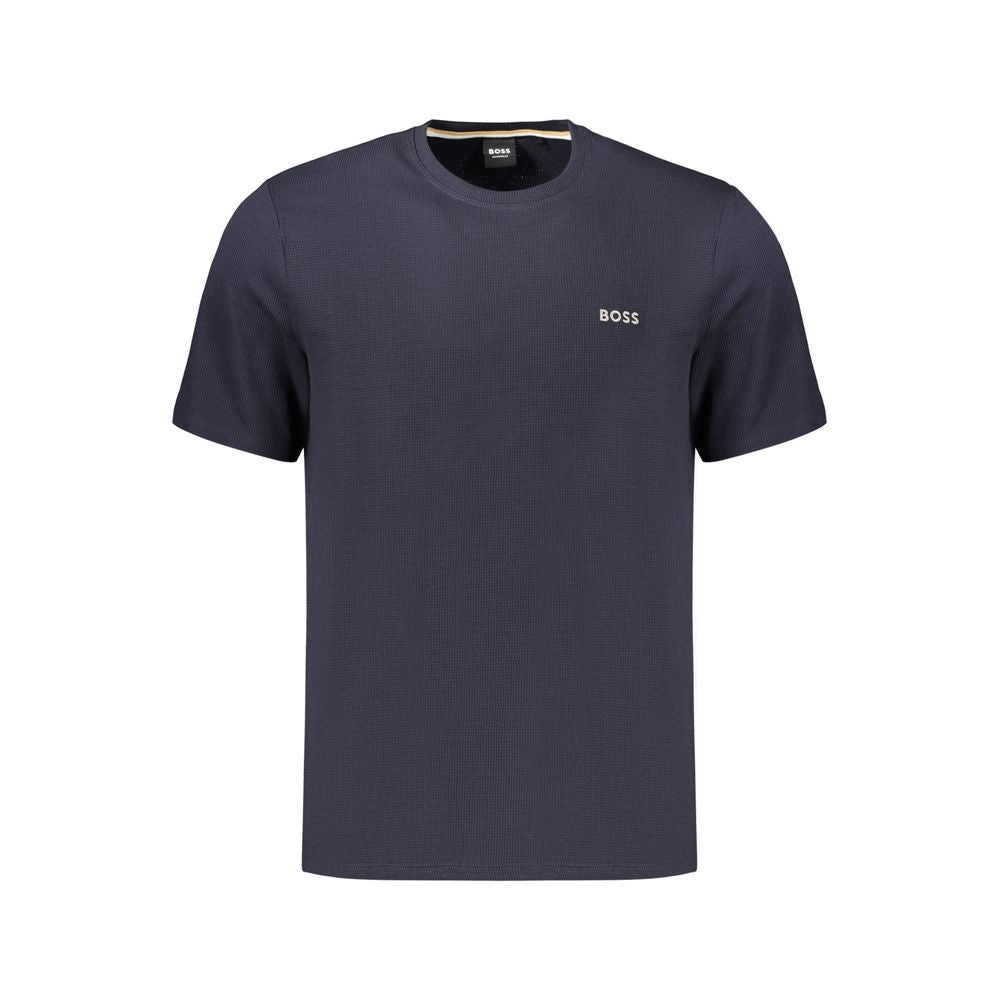 Hugo Boss Blaues Baumwoll-T-Shirt für Herren
