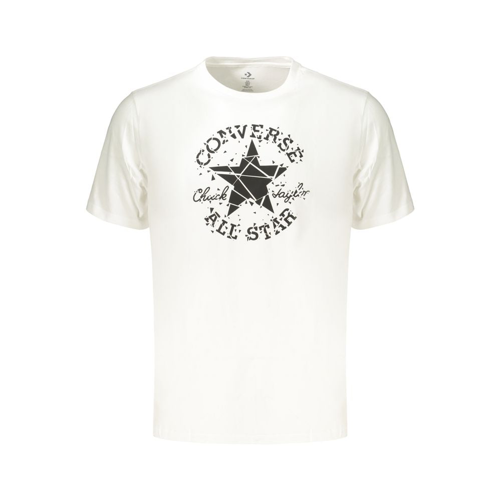 Converse Weißes Herren-T-Shirt aus Baumwolle