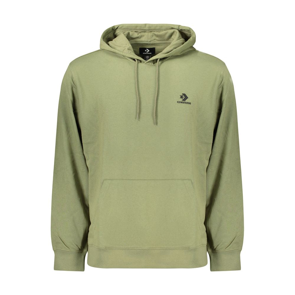 Converse Grüner Herren-Kapuzenpullover aus Baumwolle