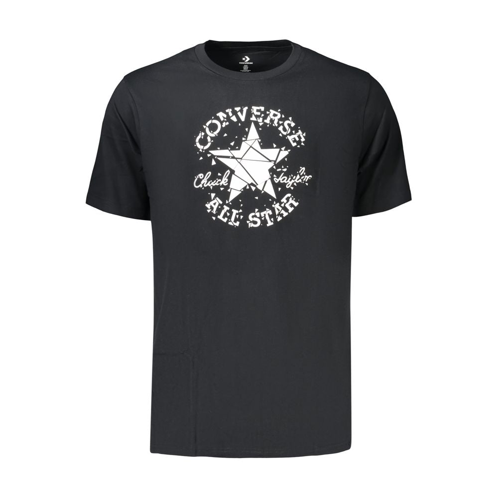 Converse Schwarzes Baumwoll-T-Shirt für Herren