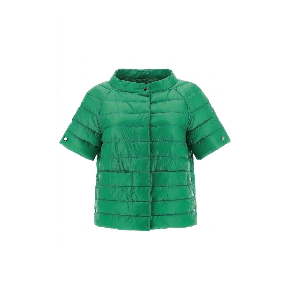 Herno Zweifarbige Polyamid-Steppjacke in voller Länge