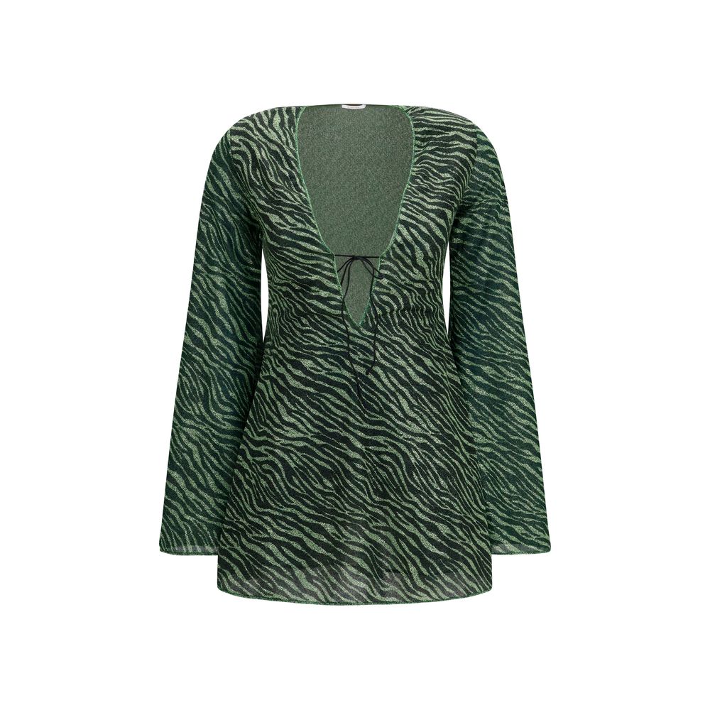 Oséree Zweifarbige Polyamid-Freizeitkleid