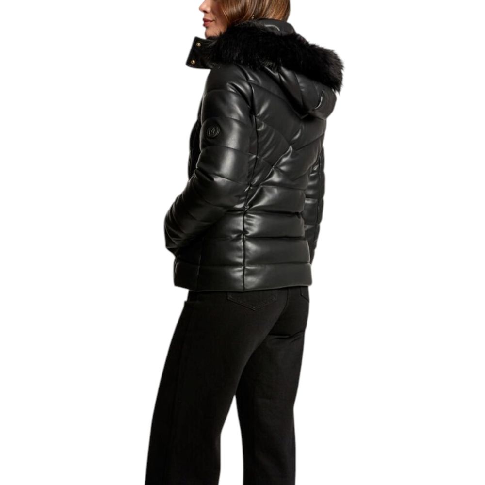 Morgan De Toi Schwarze Jacke aus Polyethylen, durchgehend