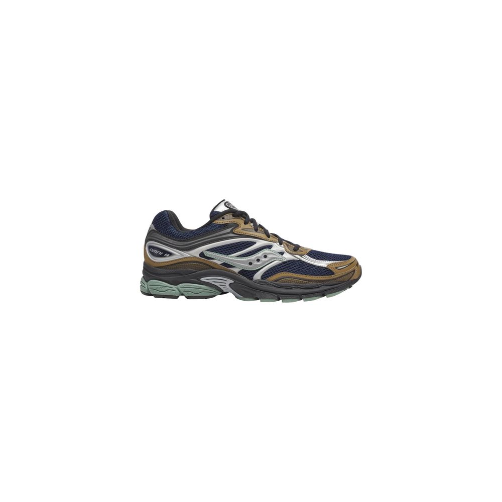 Saucony Braune Synthetik-Sneaker im Athletic-Stil