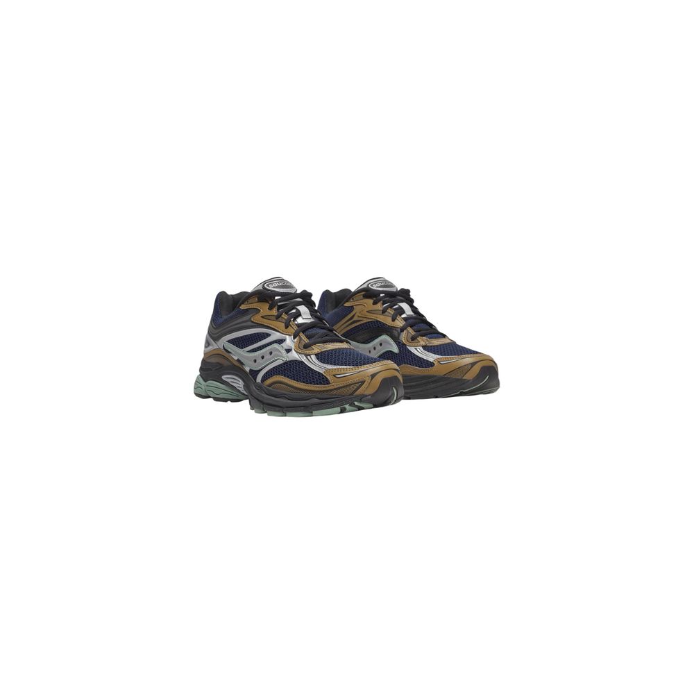 Saucony Braune Synthetik-Sneaker im Athletic-Stil