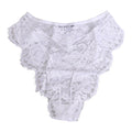 Dolce & Gabbana Weiße Panty mit floraler Spitze, tiefem Bund