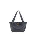 Saint Laurent Schwarze Bos Taurus Kalbsleder Schultertasche
