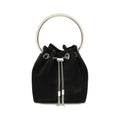 Jimmy Choo Schwarze Baumwoll-Umhängetasche