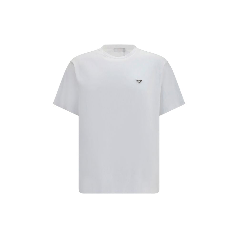 Prada Weißes Baumwoll-T-Shirt