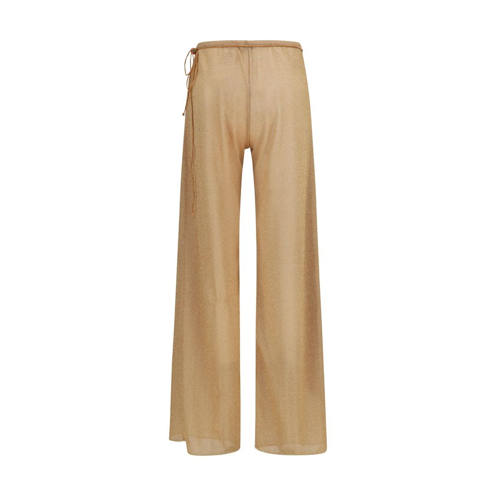 Oséree Goldfarbene Polyamid-Freizeithose