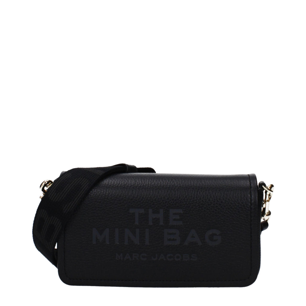 Marc Jacobs Schwarze Leder Umhängetasche