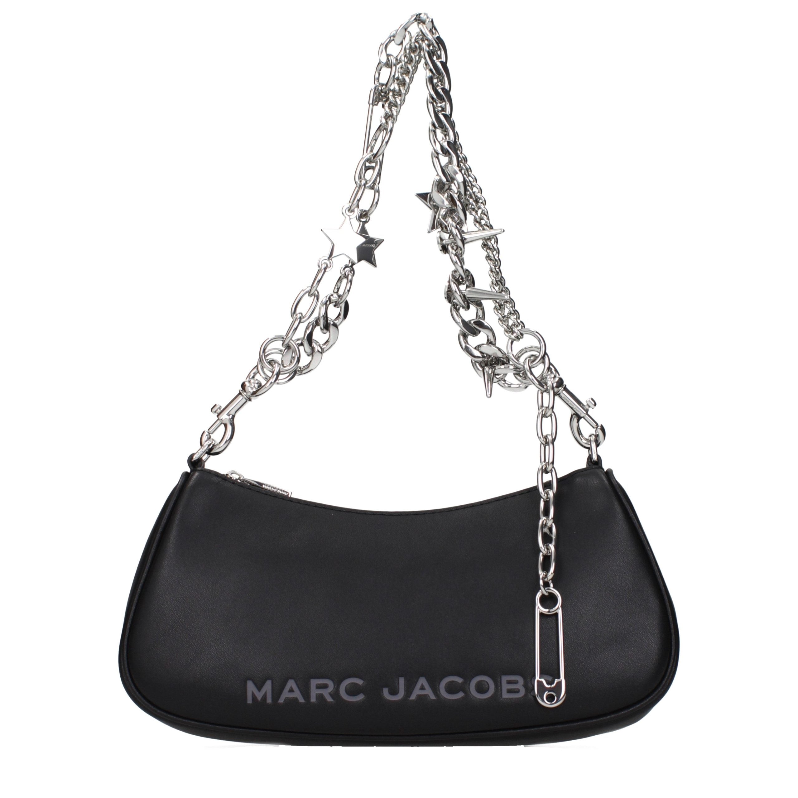 Marc Jacobs Schwarze Leder Umhängetasche