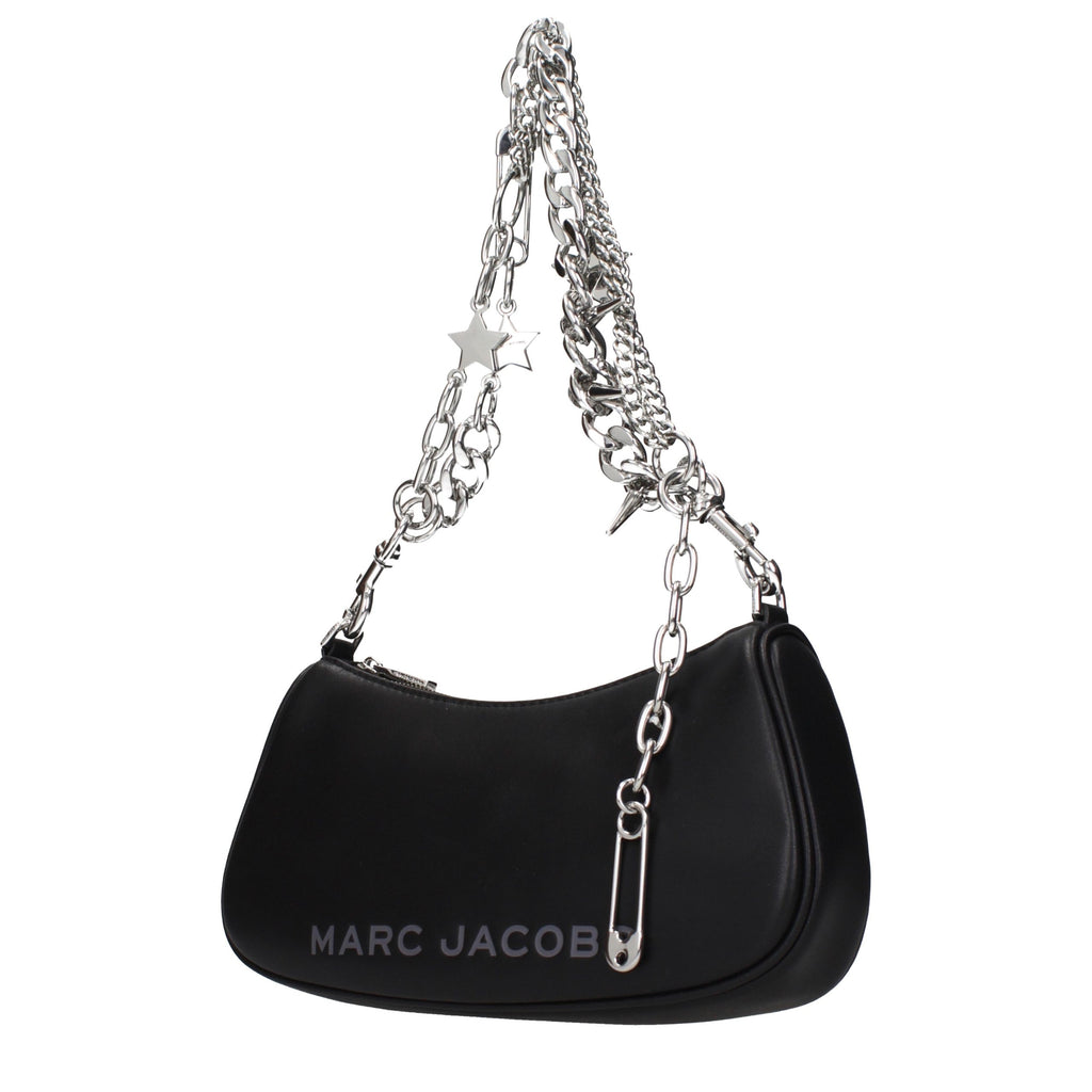 Marc Jacobs Schwarze Leder Umhängetasche