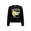 Ganni Schwarzer Baumwoll-Sweatshirt