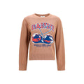 Ganni Beige Baumwoll-Sweatshirt