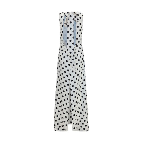 SA SU PHI Langes weißes Seidenkleid