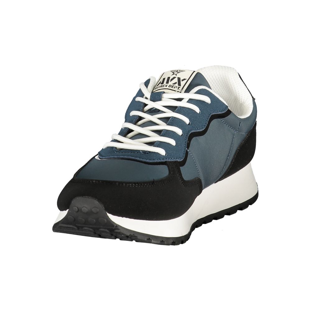 Avirex Blauer Sneaker aus Polyurethan für Herren