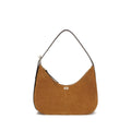 Ganni Braune Schultertasche aus recyceltem Polyester