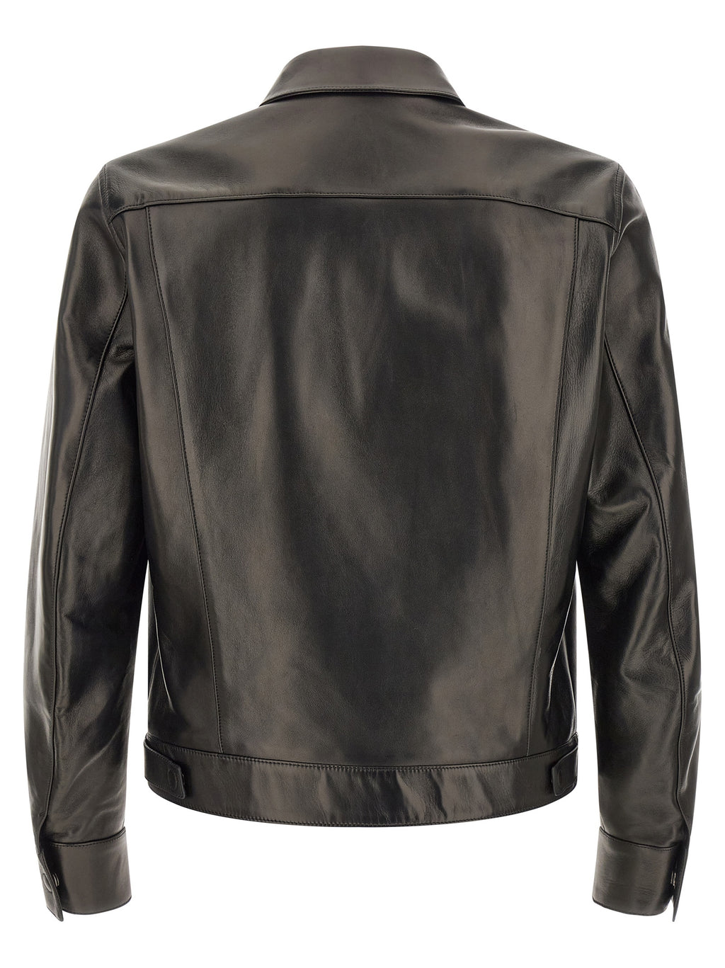 Tom Ford Schwarze Lammlederjacke