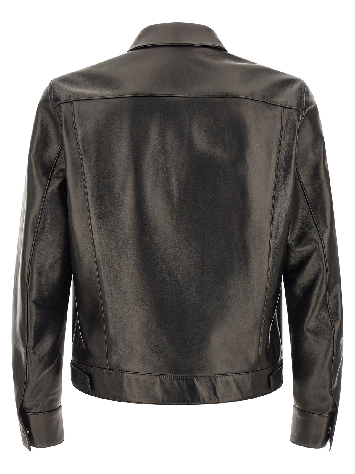 Tom Ford Schwarze Lammlederjacke
