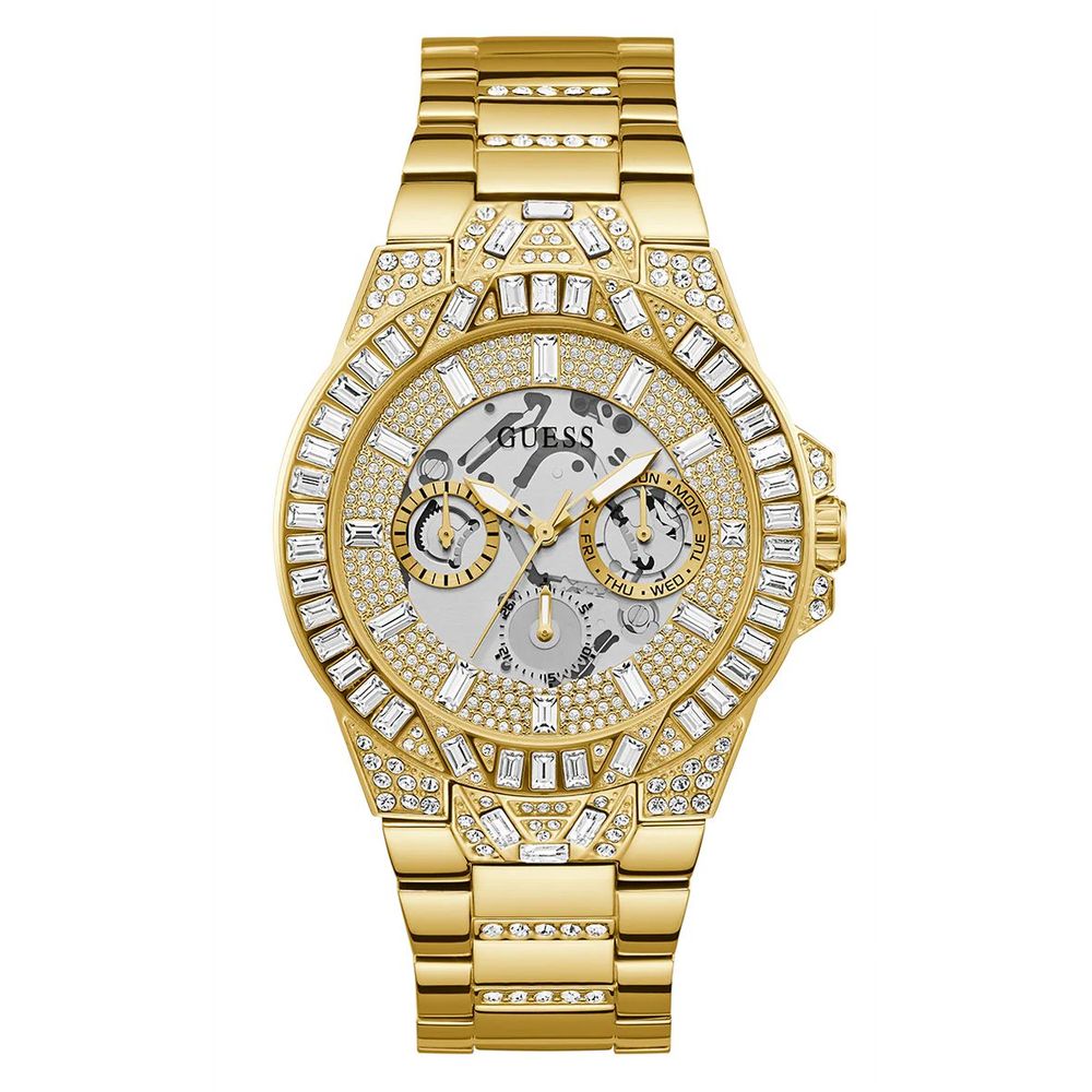Guess Goldfarbene Edelstahl-Dresswatch