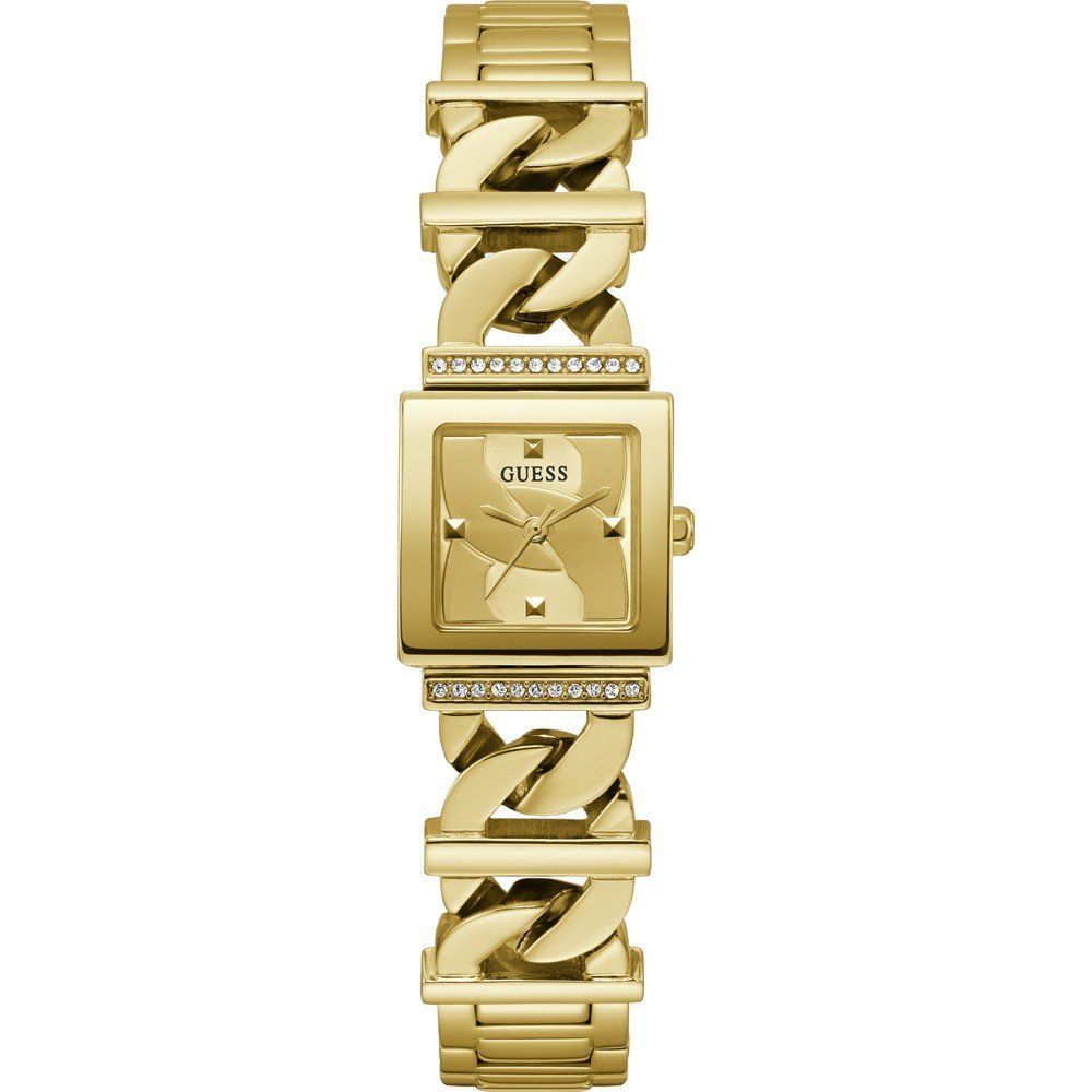 Guess Goldfarbene Edelstahl-Dresswatch
