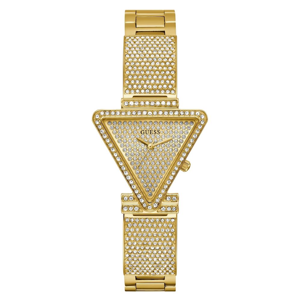 Guess Goldfarbene Edelstahl-Dresswatch