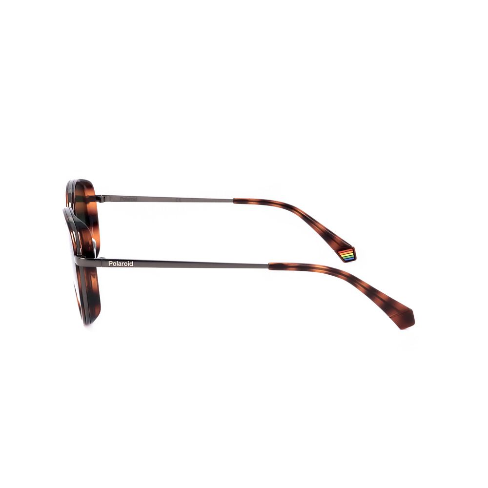 Polaroid Braune Sonnenbrille aus Metall