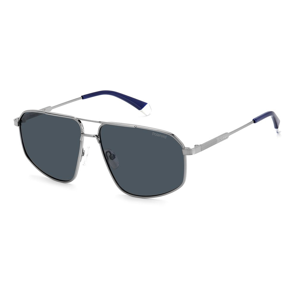 Polaroid Graue Sonnenbrille aus Edelstahl