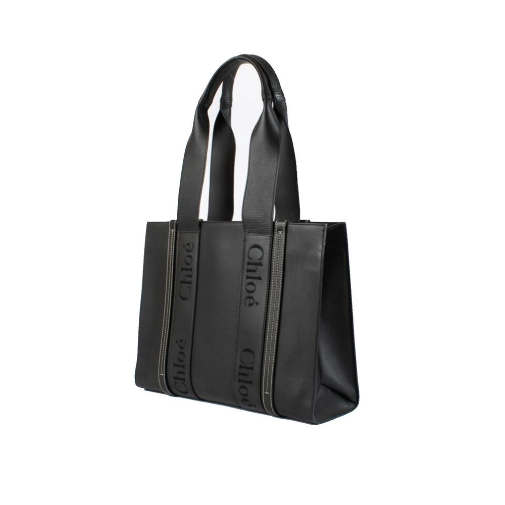 Chloé Schwarze Leder-Tote-Bag