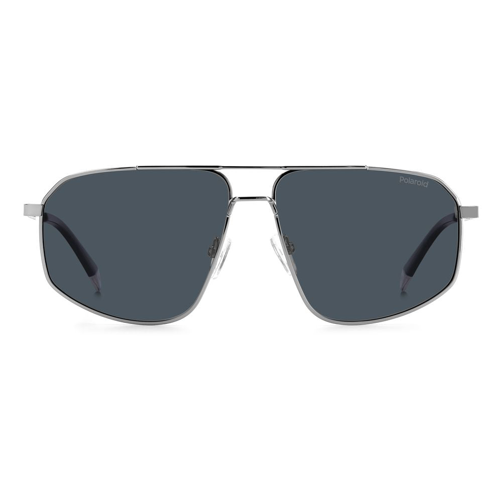 Polaroid Graue Sonnenbrille aus Edelstahl