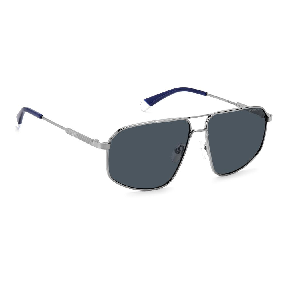 Polaroid Graue Sonnenbrille aus Edelstahl
