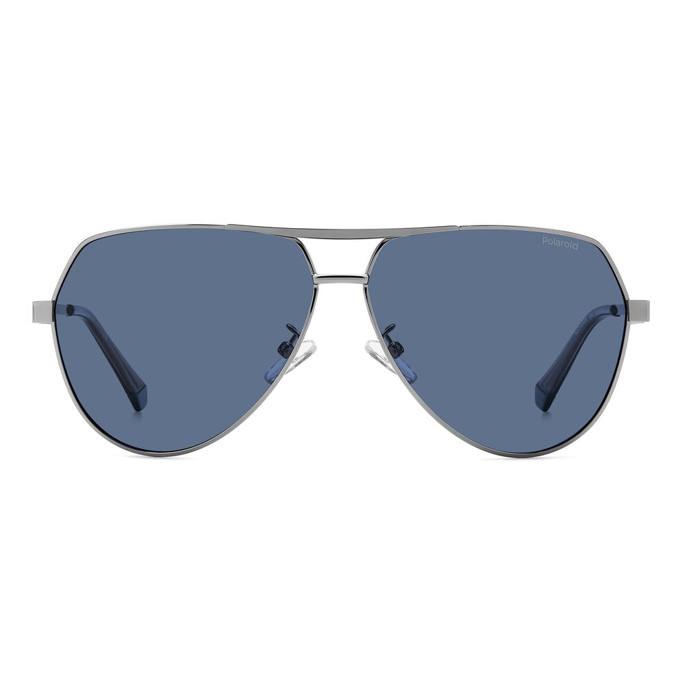 Polaroid Graue Sonnenbrille aus Metall