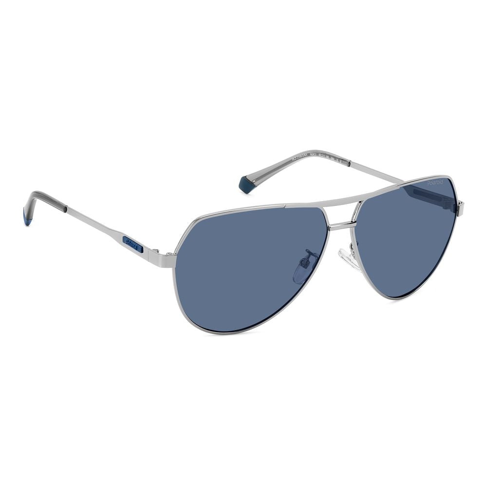 Polaroid Graue Sonnenbrille aus Metall