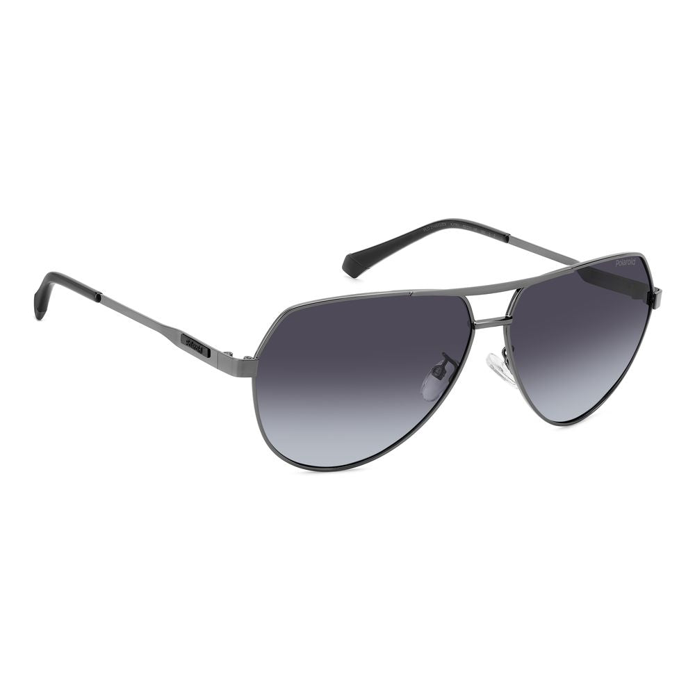 Polaroid Graue Sonnenbrille aus Metall