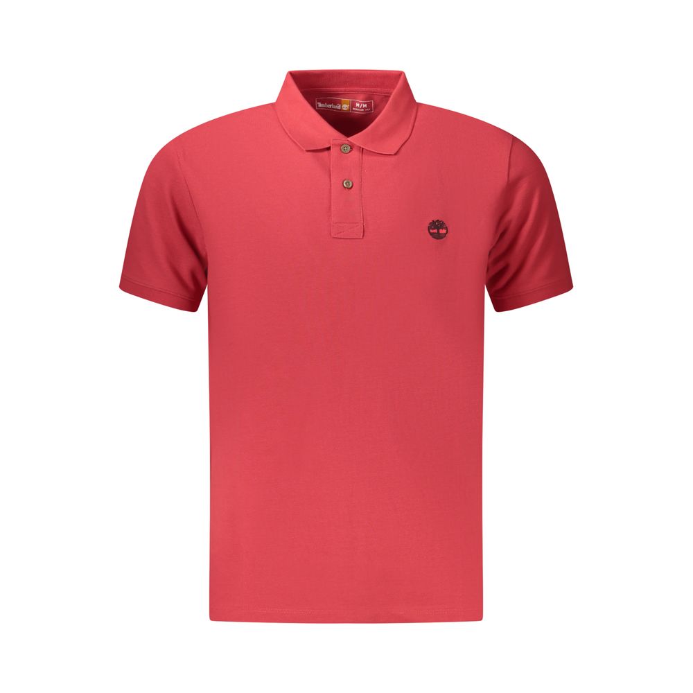 Timberland Rotes Herren-Poloshirt aus Baumwolle