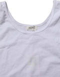 American Vintage Weißes ärmelloses Baumwoll-Rundhals-Tanktop
