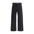 Our Legacy Schwarze Baumwoll-Jeans mit geradem Bein