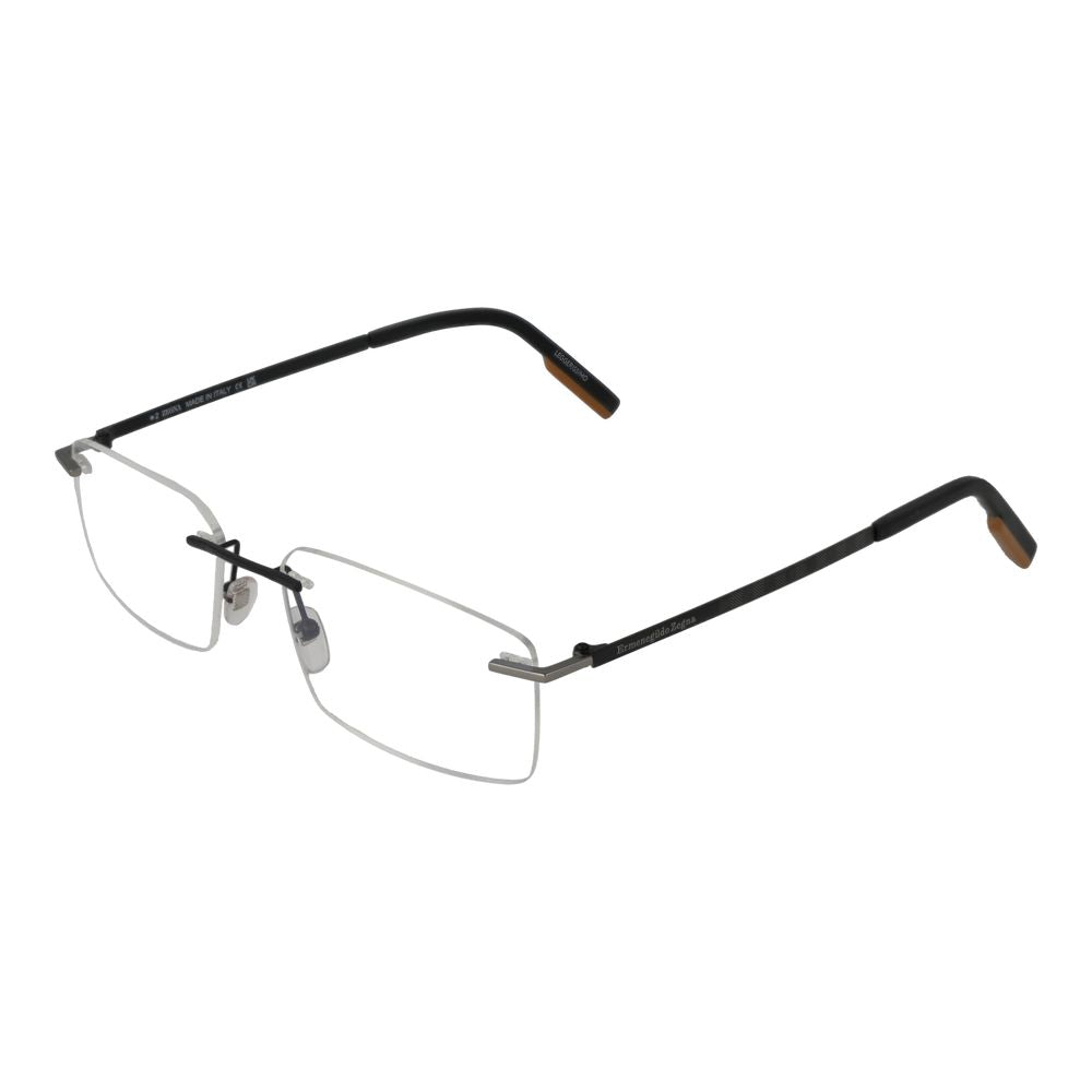 Ermenegildo Zegna Graue Metallbrille (Gestell)