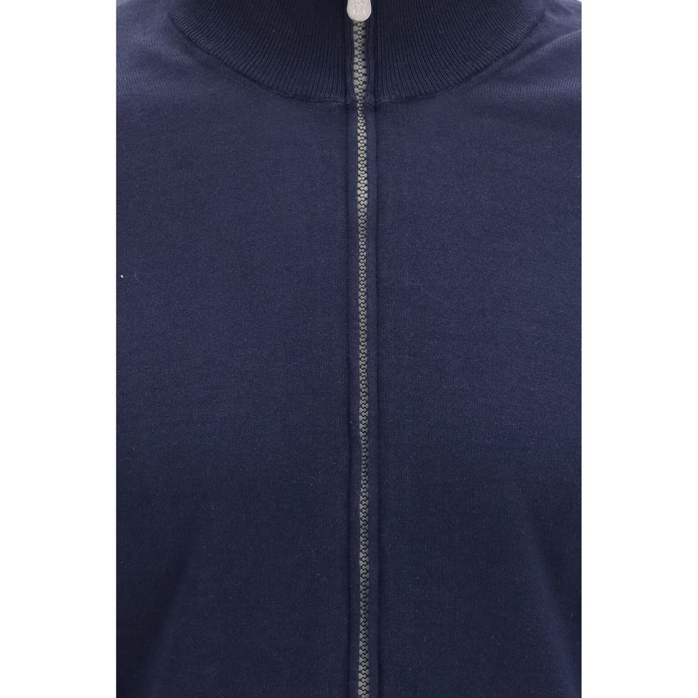 Brunello Cucinelli Blauer Baumwollcardigan