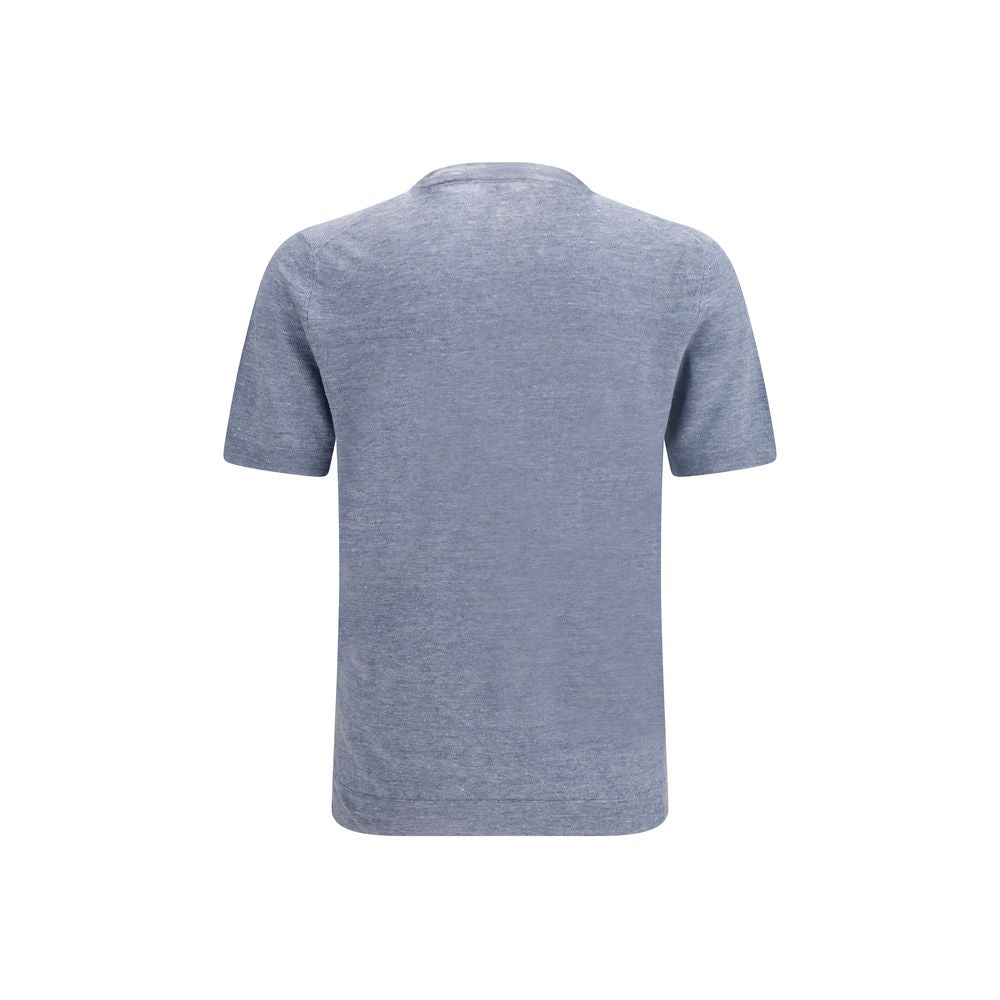 Brunello Cucinelli Blaues Leinen-Sweatshirt