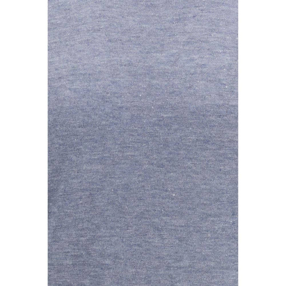 Brunello Cucinelli Blaues Leinen-Sweatshirt