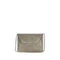 Brunello Cucinelli Graue Bos Taurus Kalbsleder Schultertasche