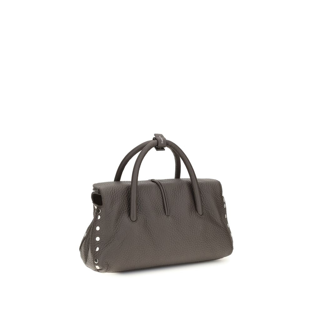 Zanellato Braune Kalbsleder Bos Taurus Schultertasche