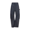 Balenciaga Blaue Oves Aries Cargo-Hose aus Wolle