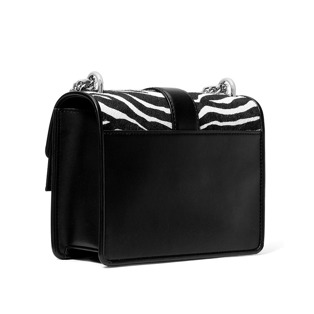 Michael Kors Schwarze Leder Umhängetasche