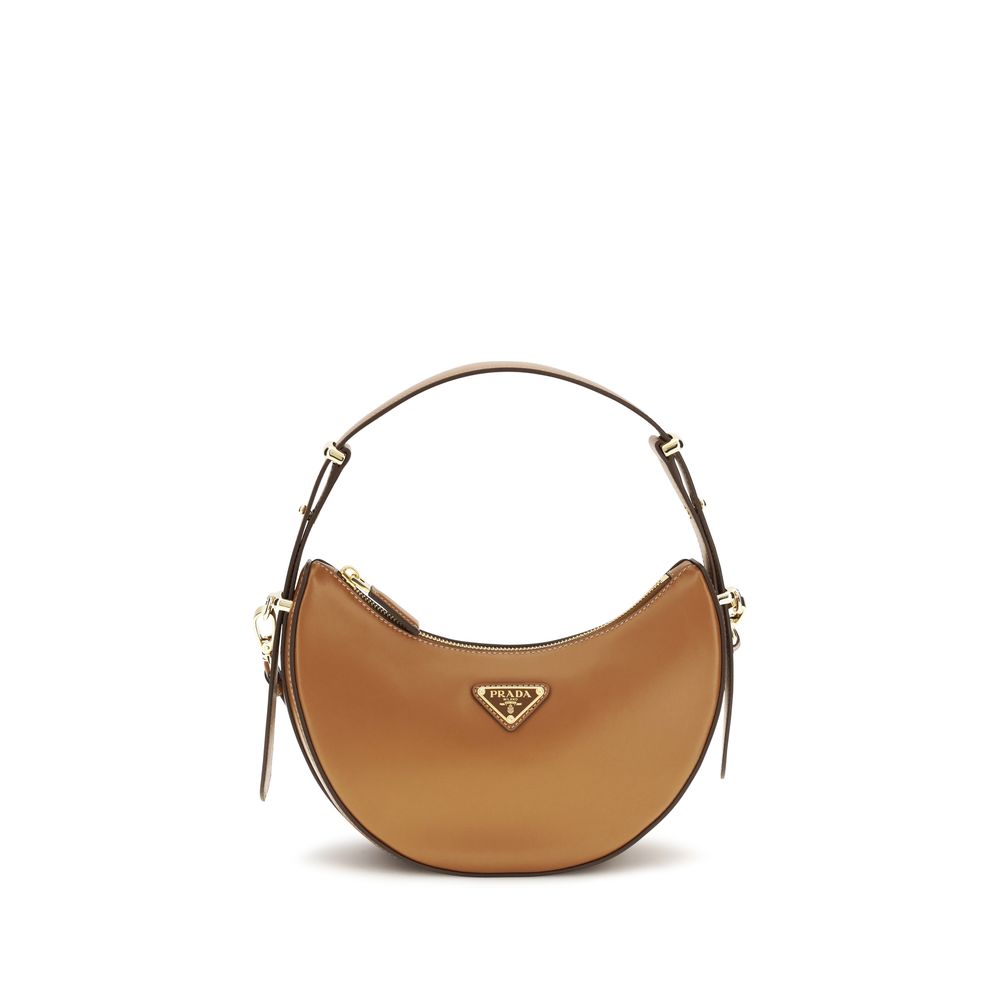 Prada Beige Kalbsleder Bos Taurus Schultertasche