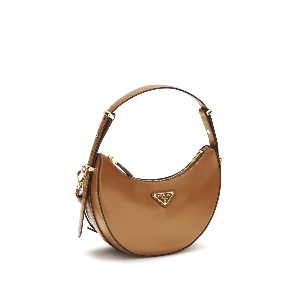 Prada Beige Kalbsleder Bos Taurus Schultertasche