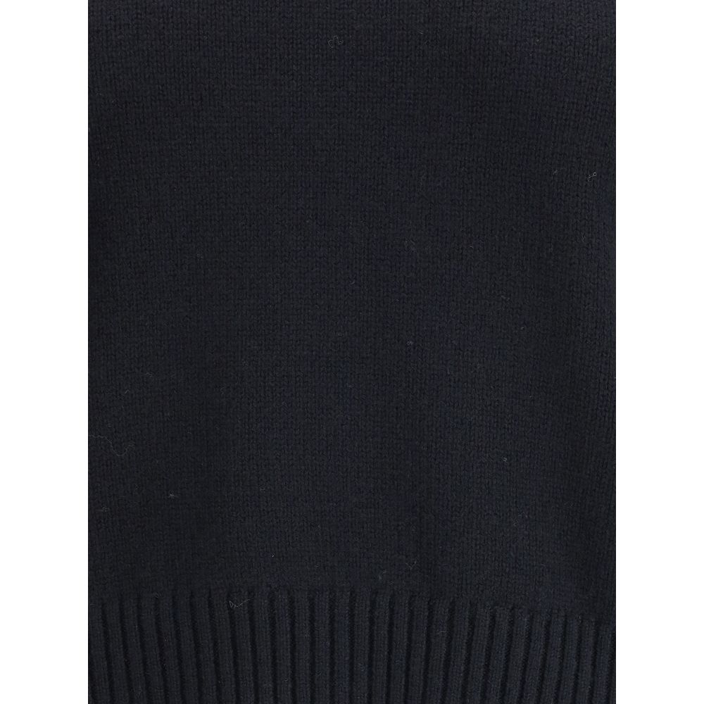 Lisa Yang Schwarzer Kaschmirpullover